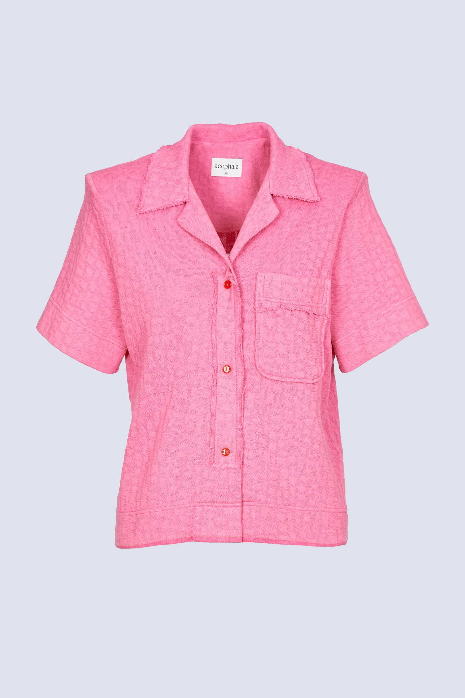 Acephala Ss22 Packshot Pink Short Sleeve Shirt